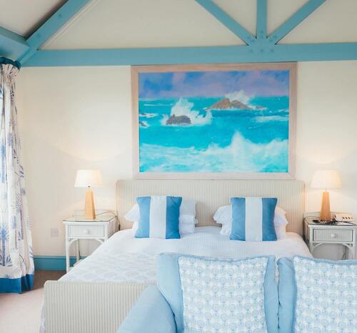 chambre bleu mer